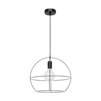 Casa Palla Lampa Wisząca 1xE27 Max.60W Czarny/Czarny PVC 17849104