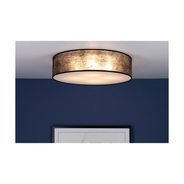 Nevoa Ceiling Lamp 4xE27 Max.25W White Metal/Black Fabric Shade 47954802