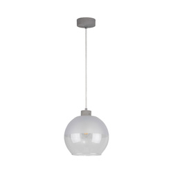 Fresh Lampa Wisząca 1xE27 Max.60W Szary/Szroniony-Transparentny