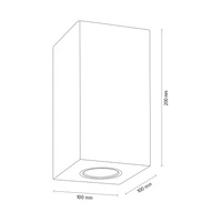 Wooddream Wall Lamp 2xGU10 Max.6W Birch Wood 2071260