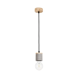 Cesar Pendant Lamp 1xE27 Max.60W Oiled Oak/Black/Grey 1899174