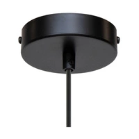 Trigonon Pendant Lamp 1xE27 Max.60W Birch Wood/Black Metal/Black PVC Cable 1204160