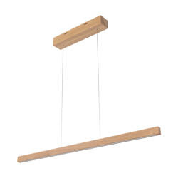 Smal Pendant Lamp 1xLED 24V 15W Int. Oiled Oak with Touch Dimmer/Rollizug