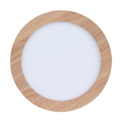 Vivica Round Ceiling Lamp 1xLED Integrated 36W Oiled Oak/White/Remote Cn/atrol