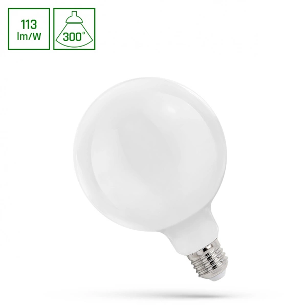 GLOB G125 E-27 230V 11W COG WW WHITE SPECTRUM LED bulb