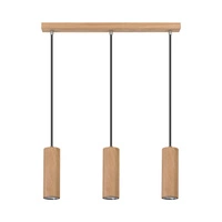 Pipe Lampa Wisząca Incl, 3xGU10 LED 5W Dąb Olejowany/Antracyt 1551374