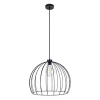 Coop Pendant Lamp 1xE27 Max.60W Black Metal/Black PVC Cable 1882904