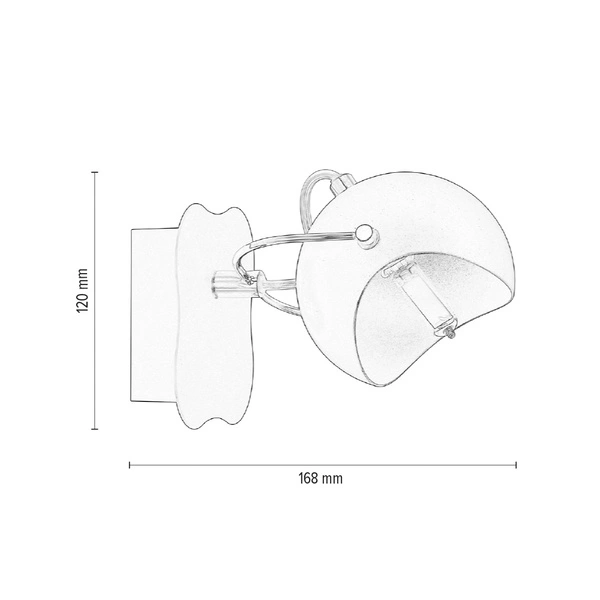 Kana Wall Lamp 1xG9 Max.28W Black Metal/Gold Metal 2722104