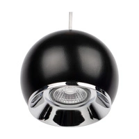 Lampa wisząca z drewna Ball w zestawie 1xLED GU10 5W Dąb Olejowany/Czarny Metal 5143174