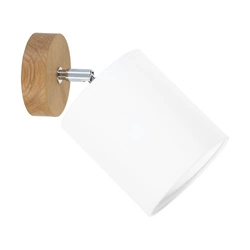Aprillia Wall lamp 1xE27 Max.25W Oiled Oak/White 56744174