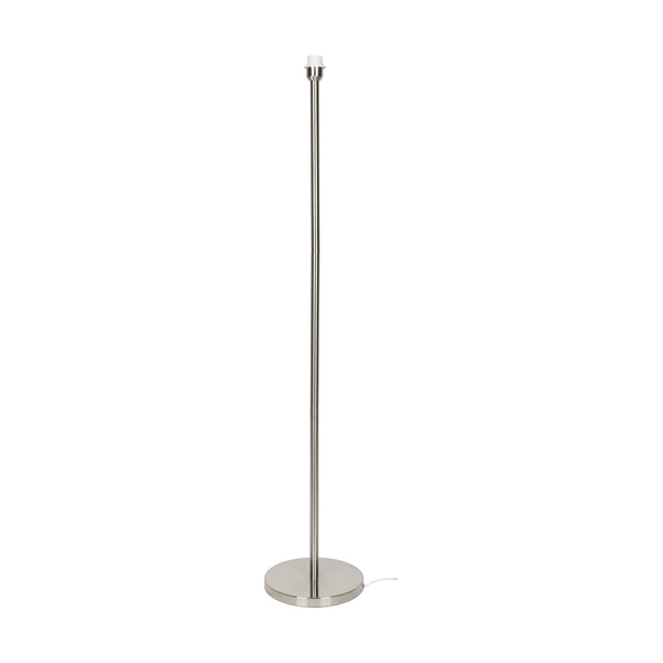 Scarlett Floor Lamp 1xE27 Max.60W Satin Metal/Transparent PVC Cable/Gray Velvet Shade 6742027