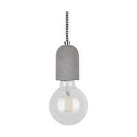 Amory Pendant Lamp 3xE27 Max.60W Gray Concrete/Black-White Fabric Cable 9774336R
