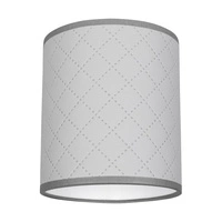 Lampshade Cylinder E27 H20 Gray Fabric A0975