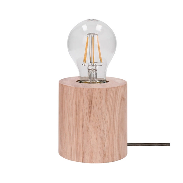 Trongo Round Lampa Stołowa 1xE27 Max.25W Dąb Olejowany/Antracyt 7071174