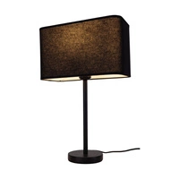 Cadre Table Lamp 1xE27 Max.25W Black Metal/Black PVC Cable/Black Fabric Cable 93940104