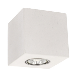 Concretedream Square Lampa Sufitowa Incl.1xLED GU10 5W Beton Biały