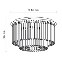 Euphoria Ceiling Lamp Incl.6xLED 3W Chrome/Transparent 5971628