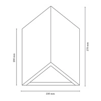 Kinkiet Trekant 2xLED Zintegrowany 720lm 3000K 8W Drewno Buk Orzech 2235176