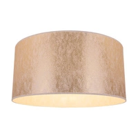 Lampshade Cylinder E27 H20 Gold Fabric A1307