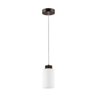 Bosco Pendant Lamp 1xE27 Max.60W Walnut/Transparent/White 1720176
