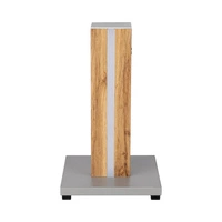Flame Table Lamp 1xLED 12V Integrated 4.6W Gray/Oak veneer/Transparent PVC/Touch Dimmer 830119187