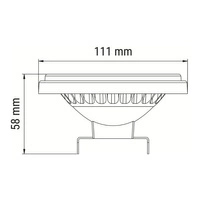 PerfectColor AR111 COB G53 15W neutral 4000K | black bulb