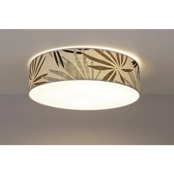 Lampa Sufitowa Hoja 4xE27 Max.25W Biały Metal/Wielokolorowa Tapeta 4874802