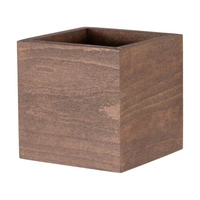 Block Wood Wall Lamp 1xG9 Max.6W Stained Pine on Walnut/Black Metal 20256104