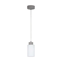 Karla Pendant Lamp 1xE27 Max.60W Gray/Transparent/Matte White 9160136