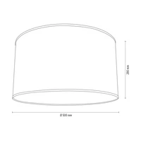 Lampshade Cylinder E27 H40 Beige Wallpaper A0770