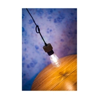 Clarte Wood Pendant Lamp 1xE27 Max.60W Oiled Oak/Black Metal/Black Fabric Cable 3274174