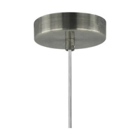 Lampa Wisząca Josefina 3xE27 Max.25W Satynowy Metal/Przezroczysty Kabel PCV/Antracytowy Klosz z Tkaniny 57850127