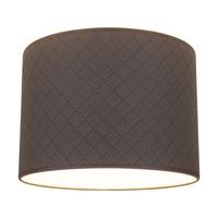 Abażur Cylinder E27 H0 Szaro-Brązowy Tkanina A0930