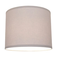 Lampshade Cylinder E27 H30 Light Gray Fabric A0620