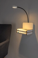 Arles Wall Lamp Incl. 1xLED 270lm 3000K 3W White Metal/Black Metal 5851102