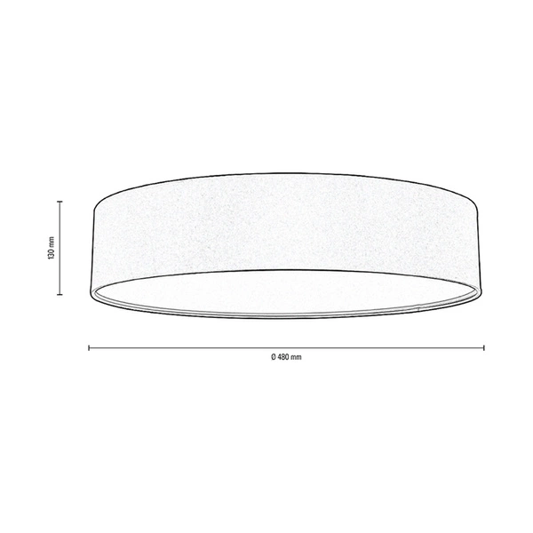 Prata Ceiling Lamp 4xE27 Max.25W White Metal/Silver Fabric Shade 95728271