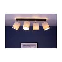 Mateo Ceiling Lamp 4xE27 Max.25W Black Metal/Beige Wallpaper 87800404