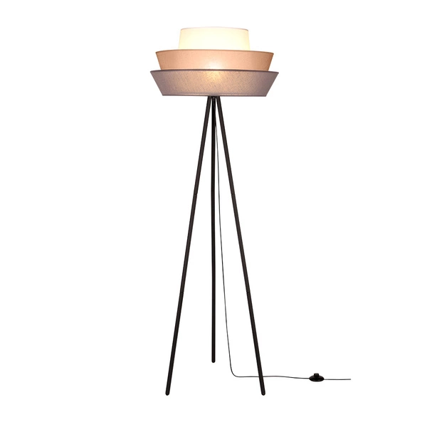 Amar Lampa Podłogowa 1xE27 Max.40W Czarny/Grafitowy-Różowy-Biały 12660104