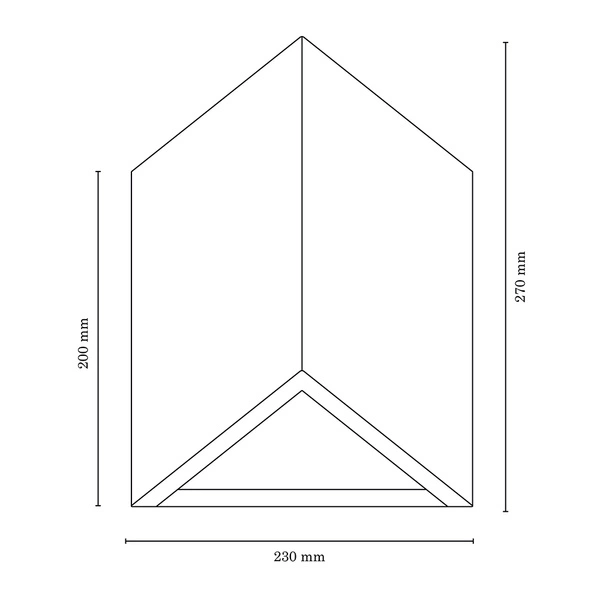 Trekant Wall Lamp 2xLED Integrated 720lm 3000K 8W Oiled Oak 2235174