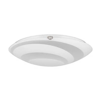 Circle Ceiling Lamp Incl. 1xLED 2600lm 2700K 30W Chrome Metal/White-Transparent Glass 4315112