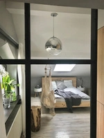 Gino Pendant Lamp 1xE27 Max.60W Chrome Metal/Transparent PVC Cable/Chrome-Transparent Glass 5801128