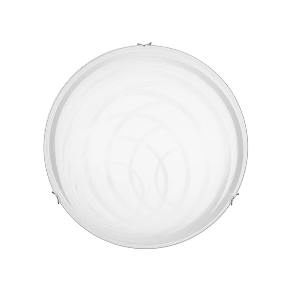 Sydney Ceiling Lamp Incl. 1xLED 2600lm 2700K 30W Chrome Metal/White-Transparent Glass 4235112