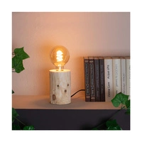 Trabo Table Lamp 1xE27 Max.25W Natural Pine/Black PVC Cable 76910150