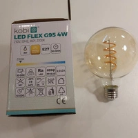Filament spiral LED bulb G95 4W E27 warm color 2700K