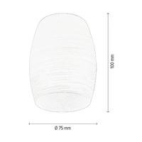 Klosz E14 Białe Szkło G0766