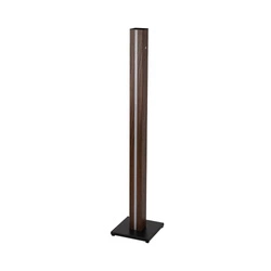 Flame Floor Lamp 1xLED 12V Integrated 16W Black/Walnut veneer/Black PVC/Touch Dimmer 630119186