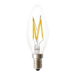 Żarówka FILAMENT LED E14 3W ciepła 1800K C35 świeczka