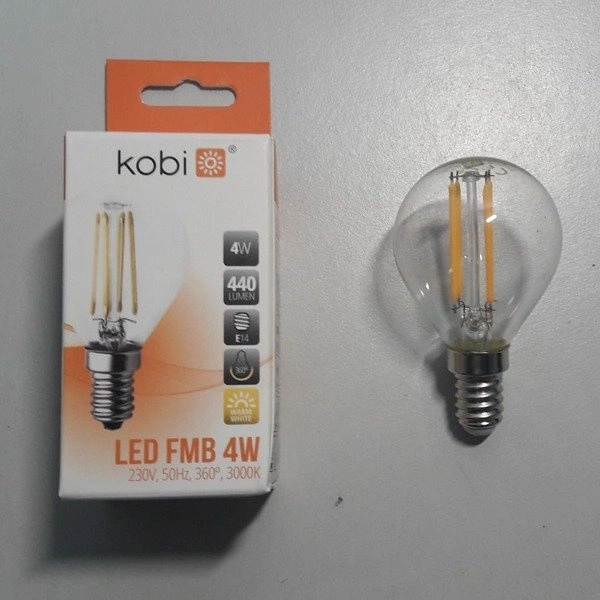 FILAMENT LED decorative light bulb E14 4W warm 3000K ball G45
