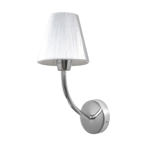 Cubana Wall Lamp 1xE14 Max.40W Chrome Metal/Silver Shade 5075127