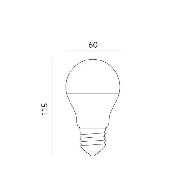 Żarówka LED E27 7W neutralna 4000K
